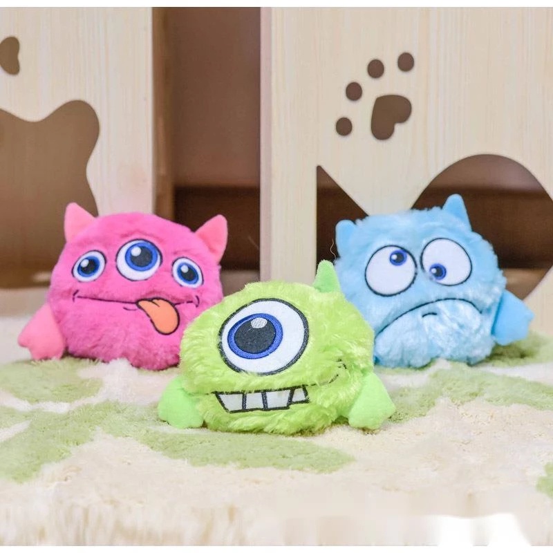 Interactive Monster Plush Doll Giggle Ball Shake Crazy Pulator Dog Toy Exercise Electronic Toy For Puppy Pets
