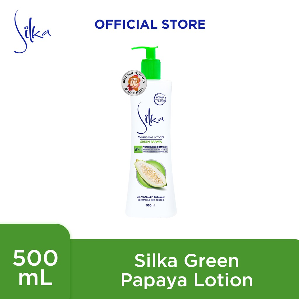 Silka Green Papaya Lotion 500ml Shopee Philippines