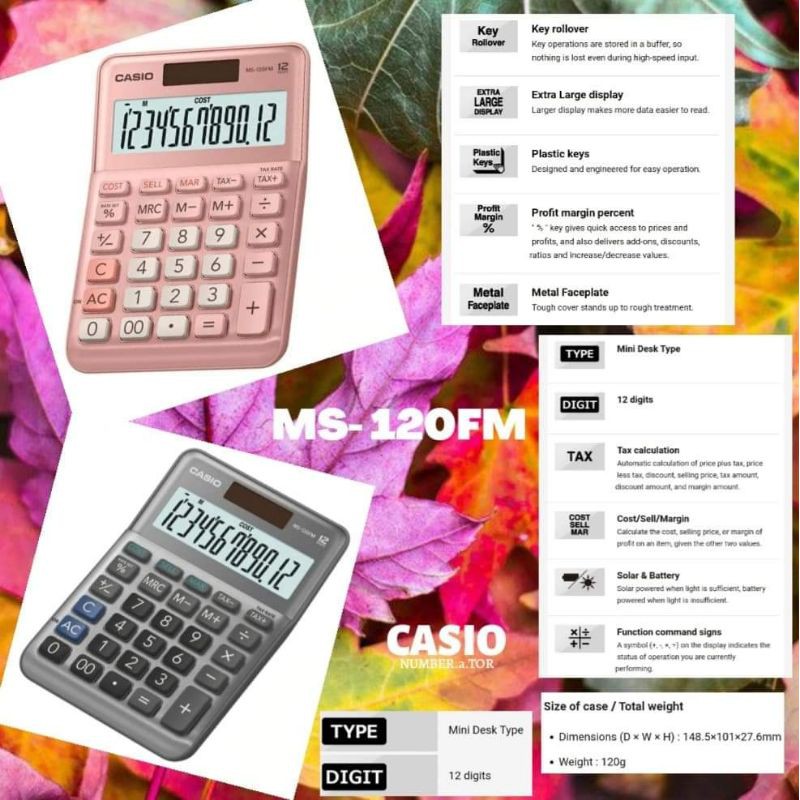 Casio Ms1fm Ms 1fm Ms 1fm Calculator Shopee Philippines