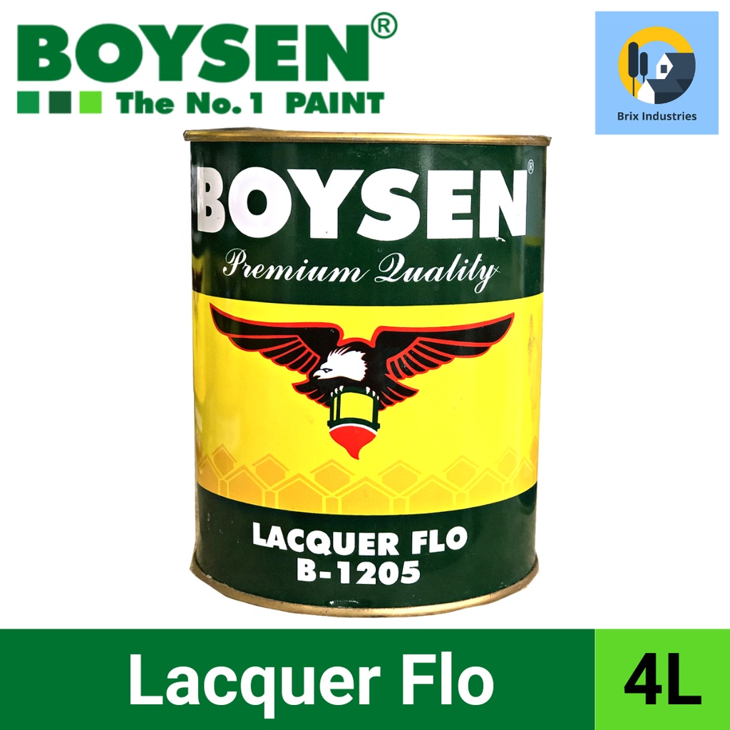 Boysen Lacquer Flo 4 Liters (Gallon) B1205 Brix Industries Manila