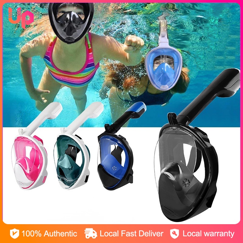 Full Face Snorkeling Set Anti Leak Easy Breathing Snorkel Diving Mask ...