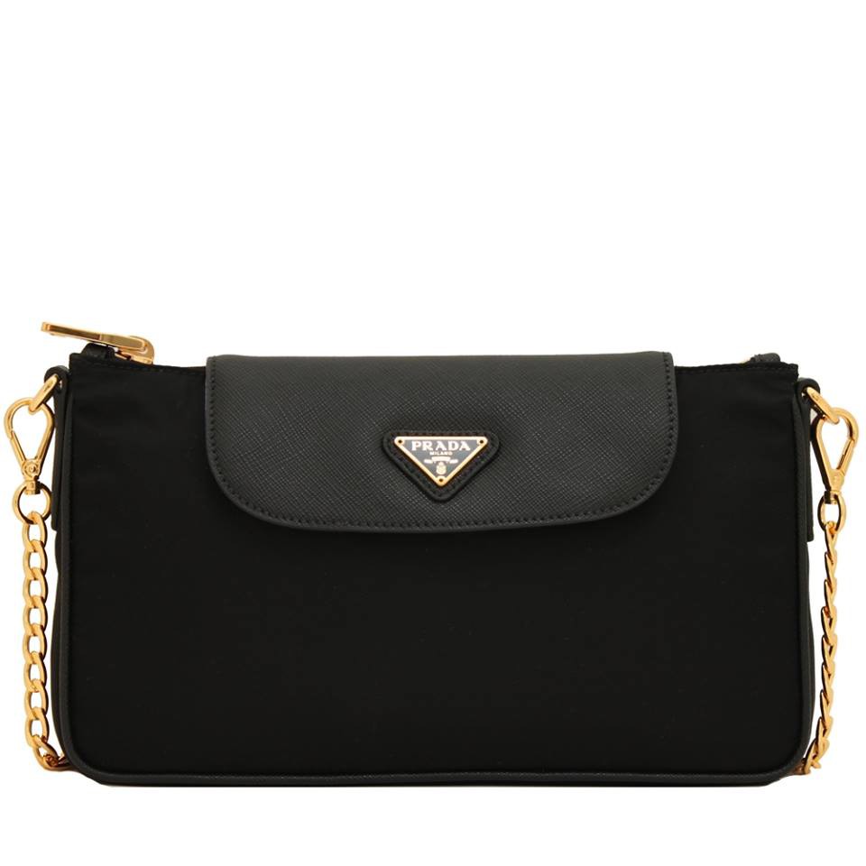 Prada Tessuto Nylon Convertible Clutch Sling Bag | Shopee Philippines