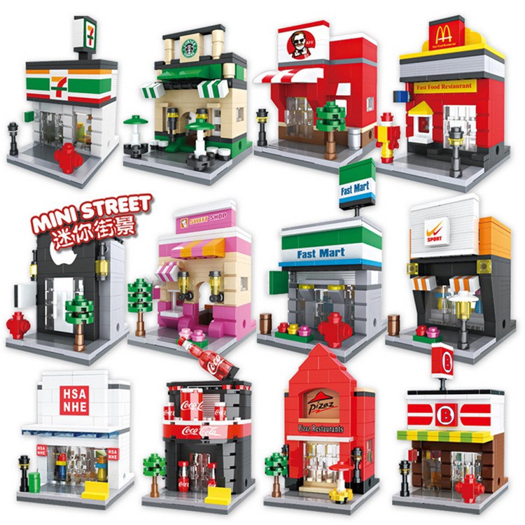 ☞best deal☜hsanhe Lego Compatible DIY Mini Street building block ...