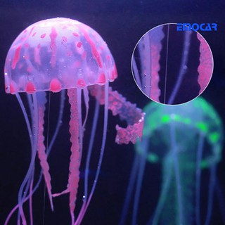 Glowing Luminous Artificial Jellyfish Aquarium Decoration Fish Tank Ornament #4