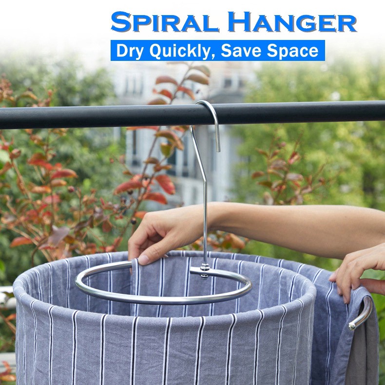 OSCPH Stainless Spiral Hanger for Quilt Sheets, Blanket Fast Drying Hanger Heavy Duty Spiral