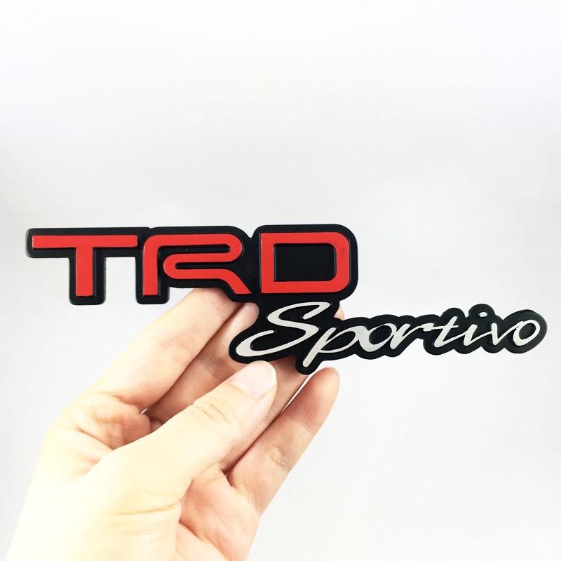 1 x New Metal TRD Sportivo Logo  Emblem Sticker For TOYOTA 