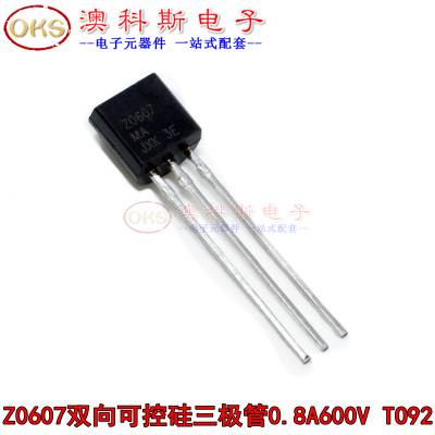 In-line transistor Z0607 Triac 0.8A 600V plug-in TO92 package (10 in ...