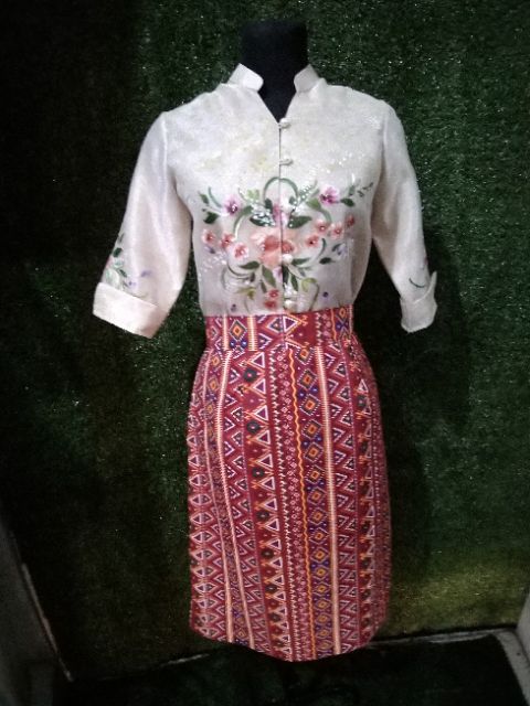 filipiniana batik dress