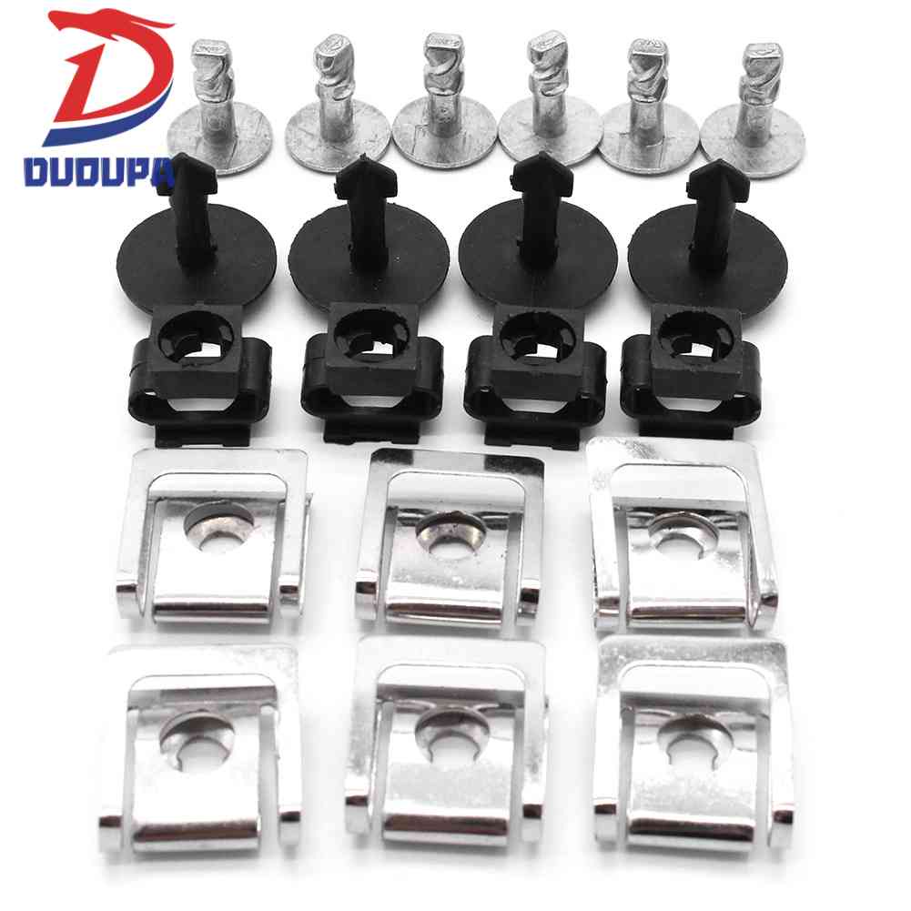 Under Engine Cover Underbody Undertray Splash Shield Clips Fasteners Kit For Audi 100 A3 A4 A6 8669