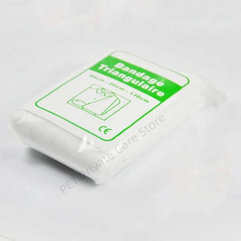 10PCS Triangular Bandage Gauze/ First Aid Gauze Triangle Bandage/Outdoor First Aid Gauze Bandage