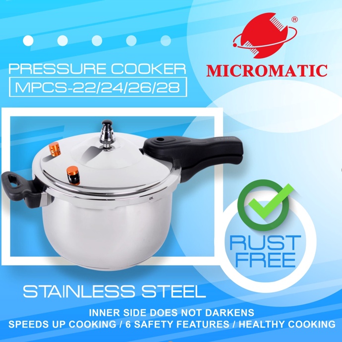 Micromatic Stainless Pressure Cooker Original Stainless Pressure Cooker