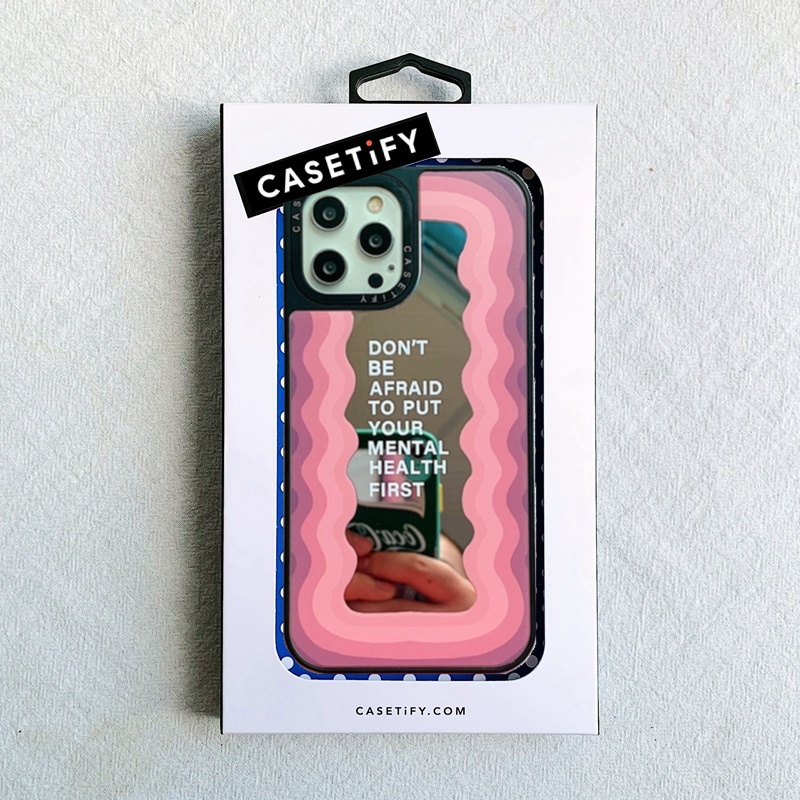 Casetify Sliver Pink Rainbow Mirrors Reflect You Casing Apple iPhone 7