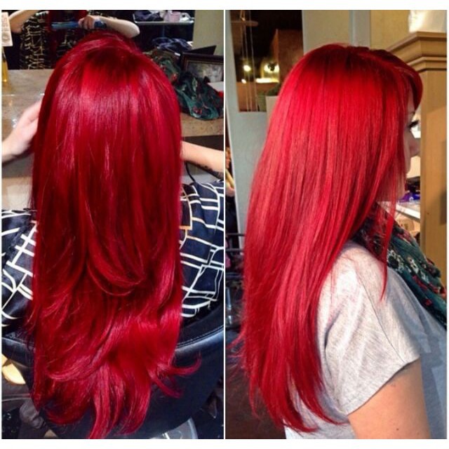 Red Permanent Hair Color Set  Glow Wish Keratin | Shopee Philippines