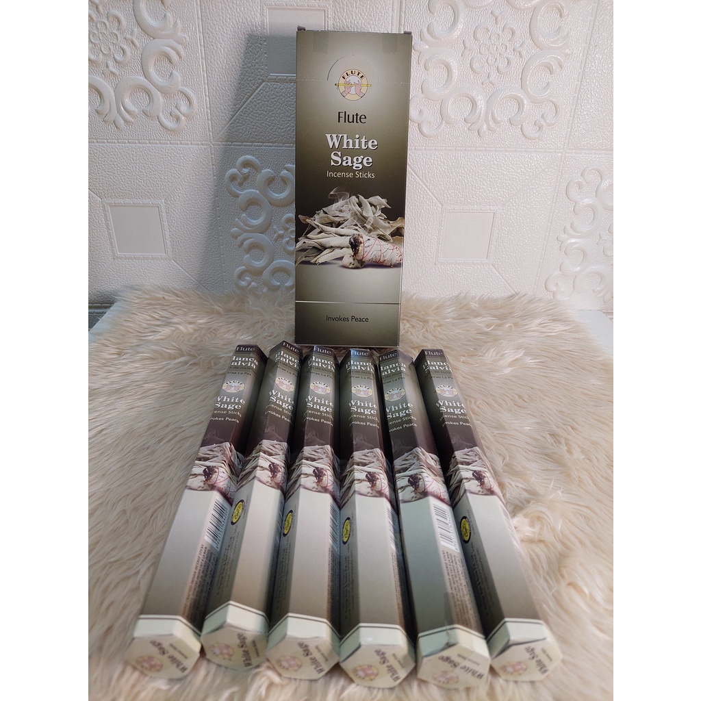 Flute Incense Pack White Sage (20 sticks) Shopee Philippines