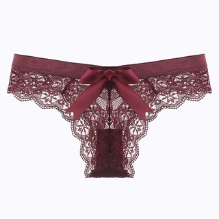 Ready Stock ! Sexy Women's Panties Lace Panties for Woman Hot Underwear Womens With Bow T back Thongs Lingerie Female Low Rise Lady Panty Size S-XL Dropshipping #3