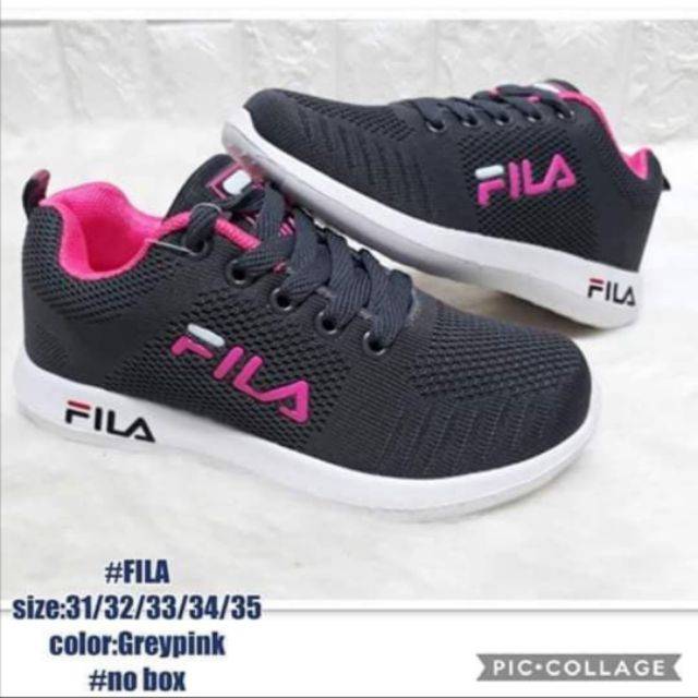 FILA ZOOM KIDS RUBBER SHOES / CASUAL SHOES SIZE 25-35 | Shopee Philippines