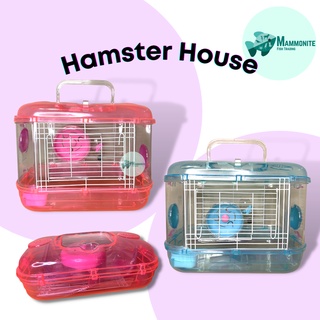 Pet Hamster House with Wheel and Drinking Bottle BE-S01