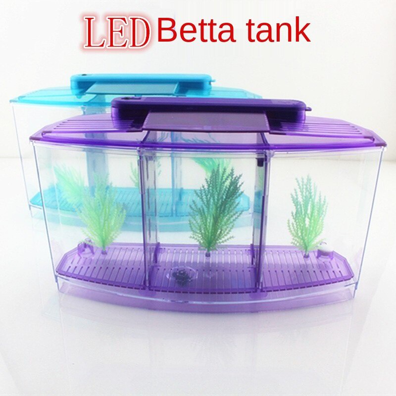 Mini fish tank aquarium fighting fish box betta fish tank office fish ...