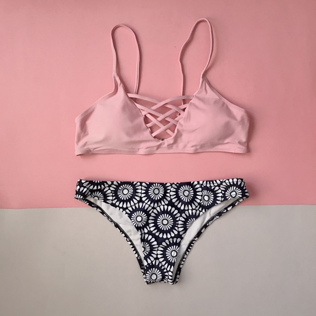 light pink bikinis