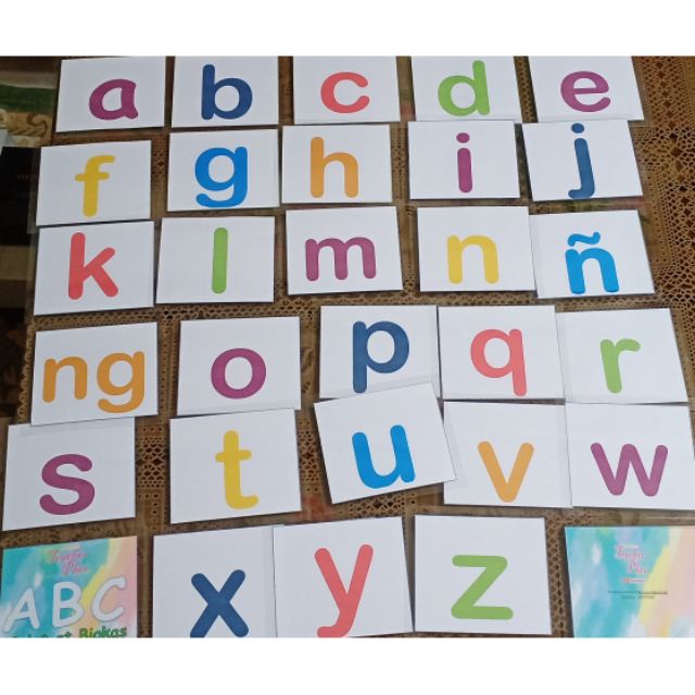 Alphabet Flashcards Lowercase Small Letters A Z With N And Ngfor Kid Teacher Pher Shopee Philippines