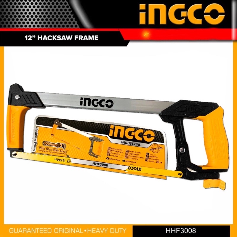 INGCO HHF3008 Industrial Hacksaw Frame 12" (300mm) with Adjustable