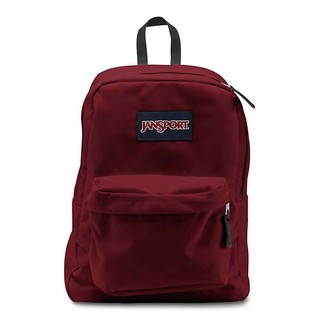 bright red jansport backpack