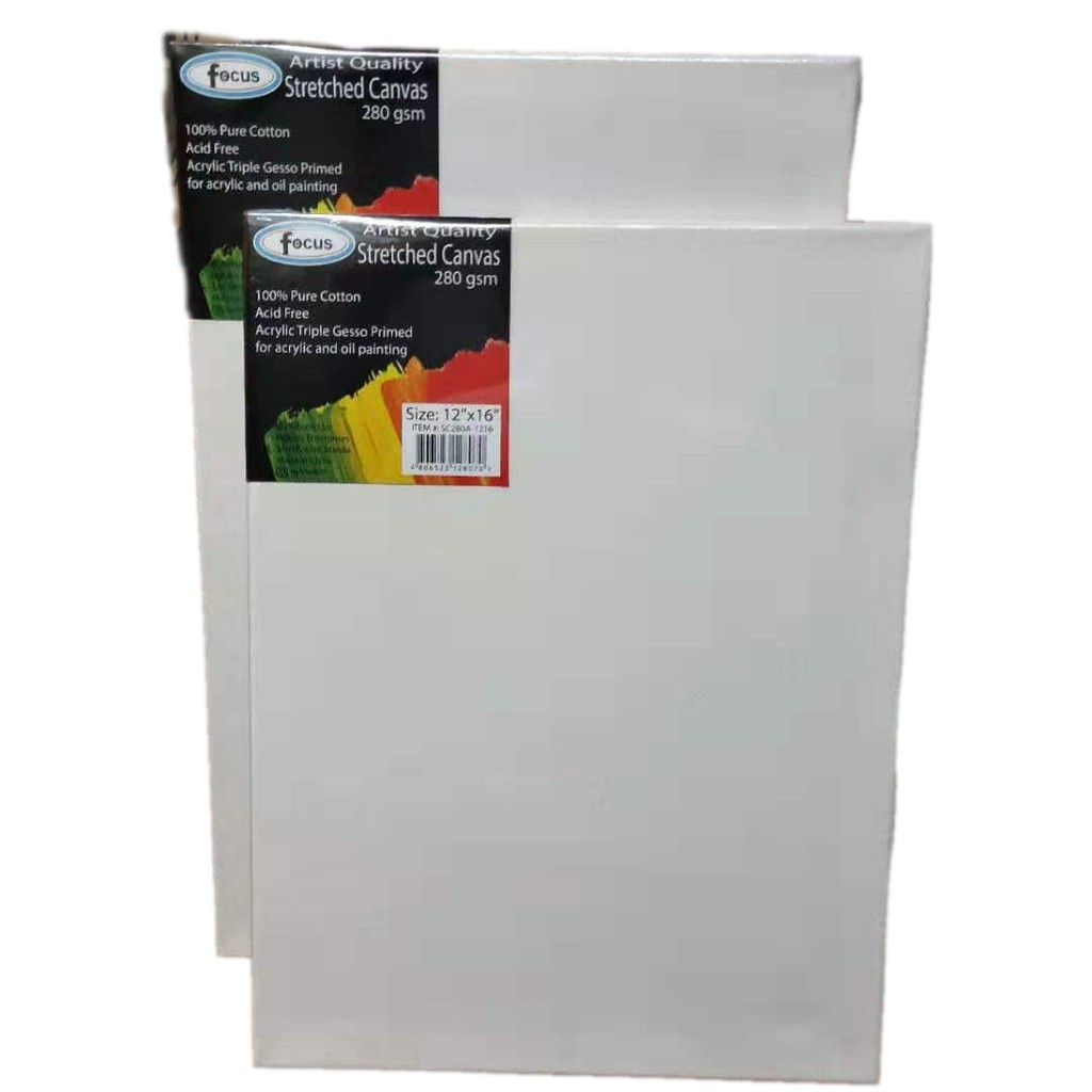 Stretched Canvas Board 280gsm 12x16 12x18 Inch Shopee Philippines