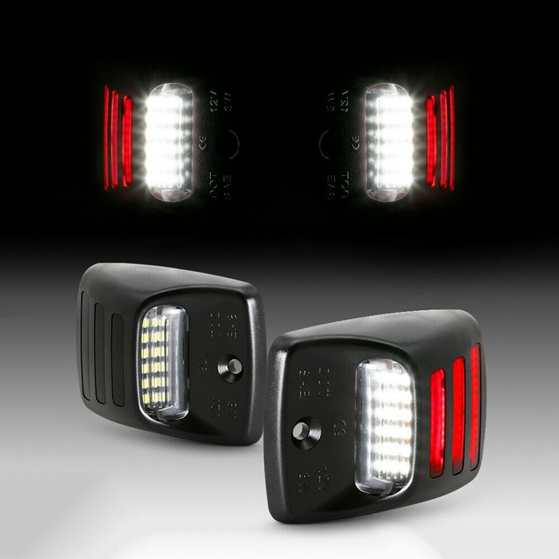red led license plate lights