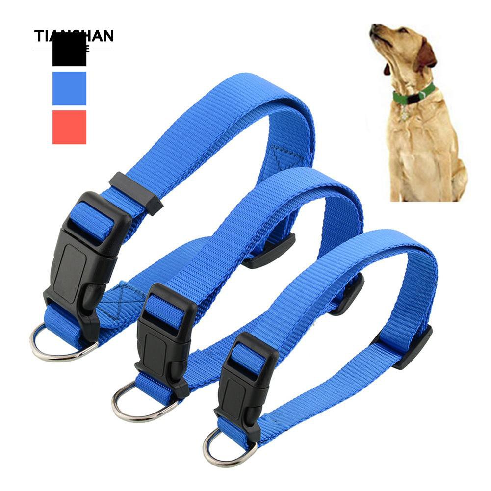 Durable Nylon Pet Dog Neck Strap Quick Release Buckle Collar Shopee