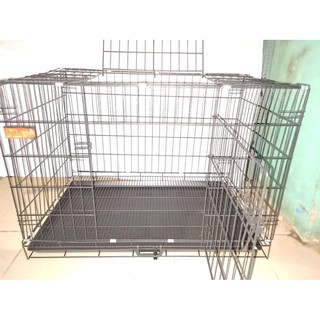 PAW SMART heavy duty COLLAPSABLE METTALLIC BLACK NOT COATED DOG and CAT cage LARGE AND XL SIZE