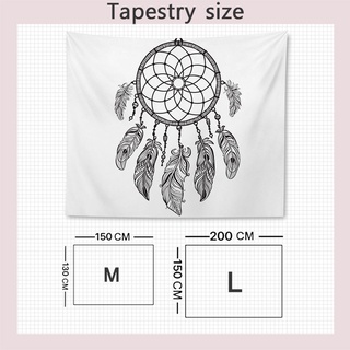 Tapestry Wall Decor Home Living Room Decoration Black White Dream Catcher Aesthetic Bedroom Large Hanging Cloth #4