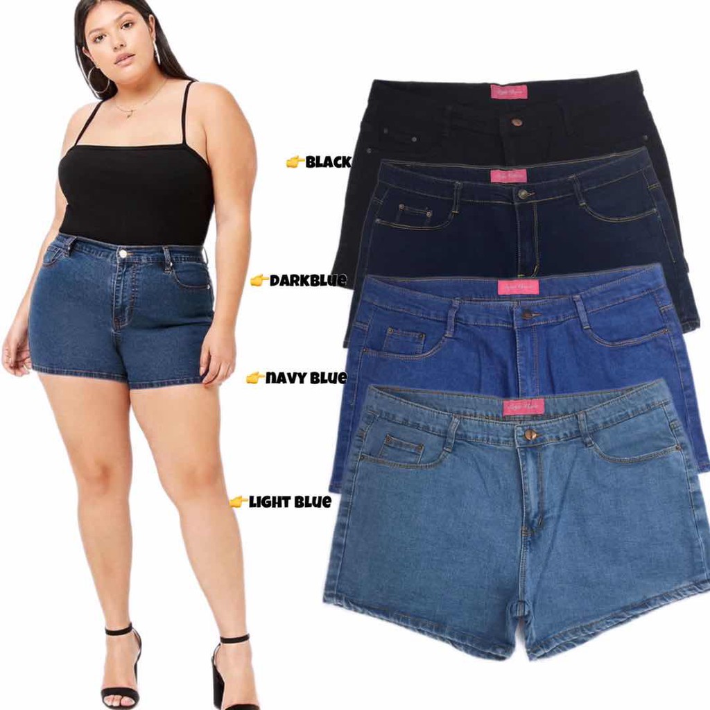 42 PLUS SIZE SHORT LADIES DENIM FASHION 