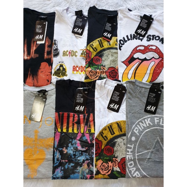 H&M DIVIDED OVERSIZED VINTAGE BAND MOVIE SERIES MENS TSHIRT (UNISEX