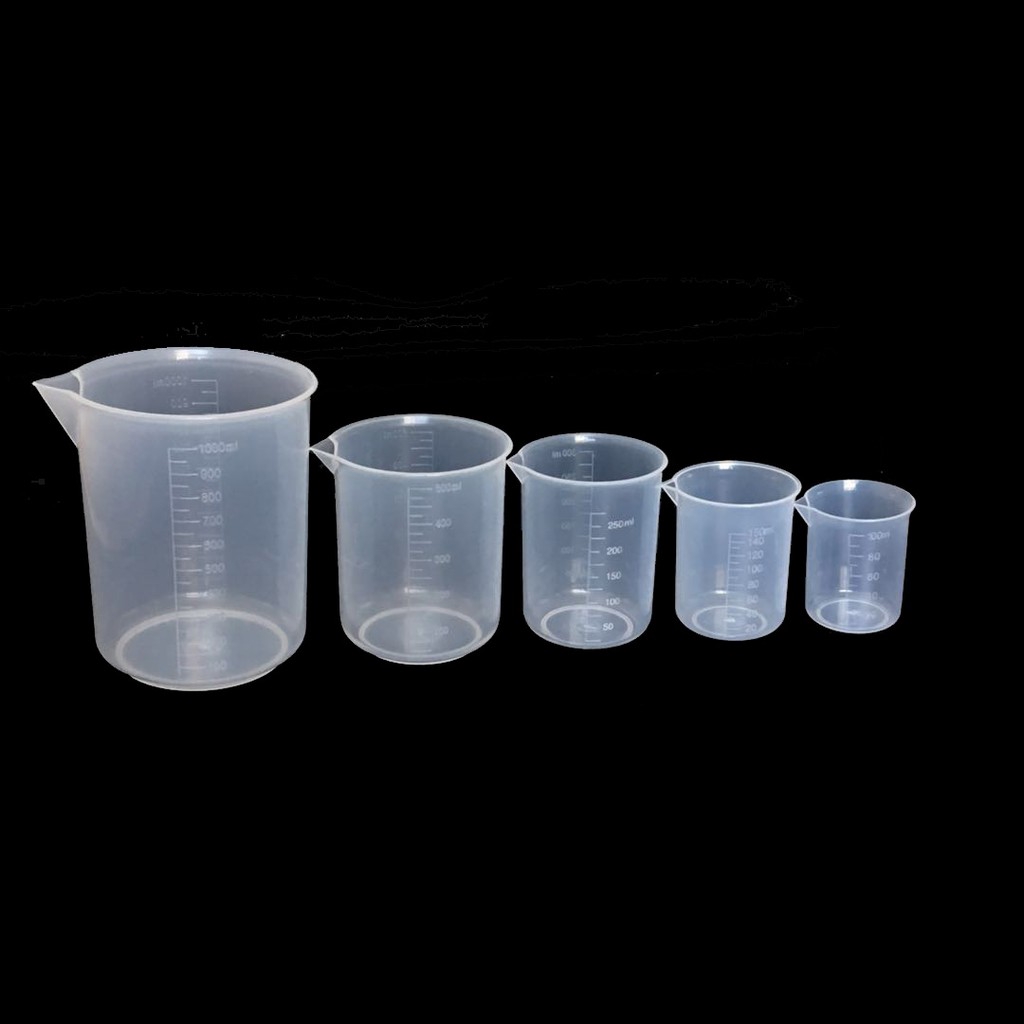 Laboratory Plastic Beaker 100ml 150ml 250ml 500ml 1000ml Graduated Plastic Beaker Shopee Philippines