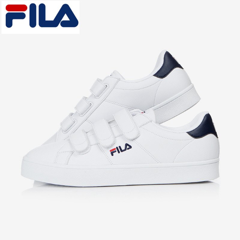 white fila with gold