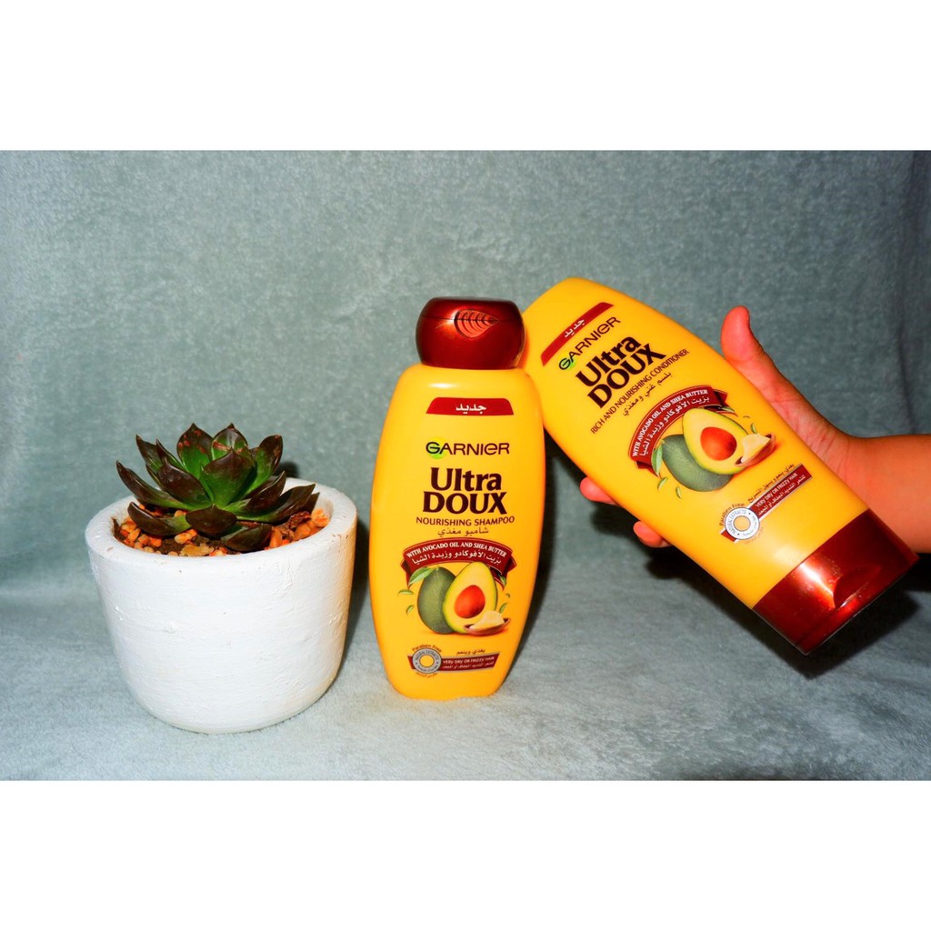Garnier Ultra Doux Shampoo 400ML + CONDITIONER 400ML (RICH AND