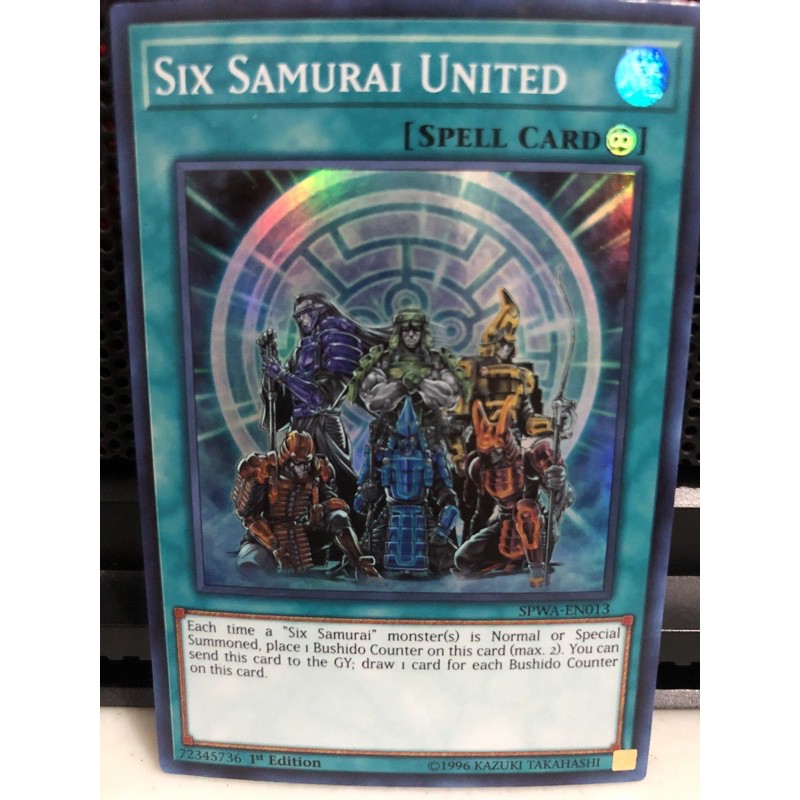 SPWA-EN013 Six Samurai United Super Rare Yugioh 1st Edition Near Mint En 
