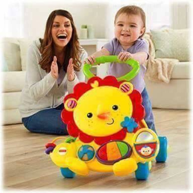 fisher price push walker lion