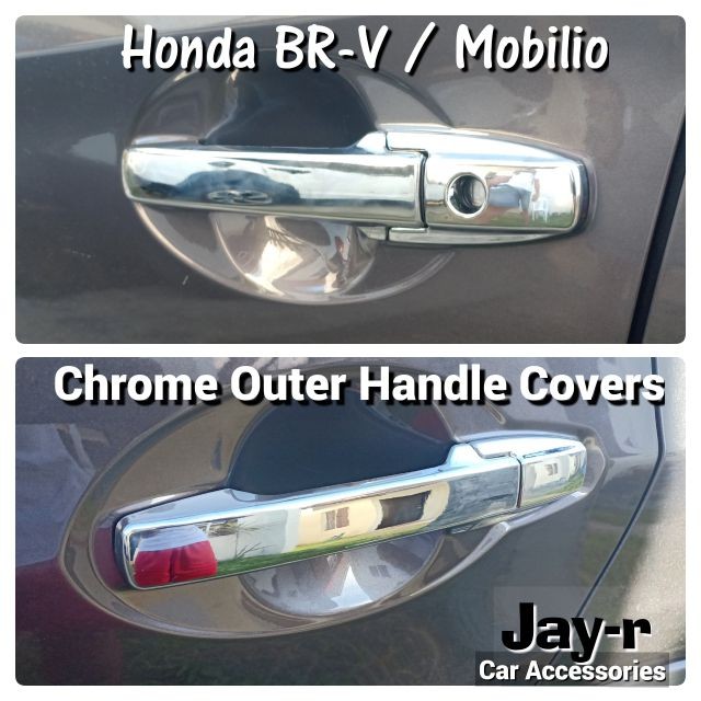 Honda Brio, BRV u0026 Mobilio Matteblack and Chrome Handle Covers (BR-V)
