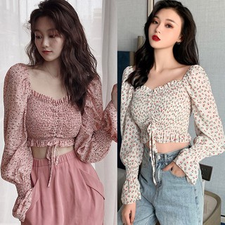 shopee blouse croptop oops