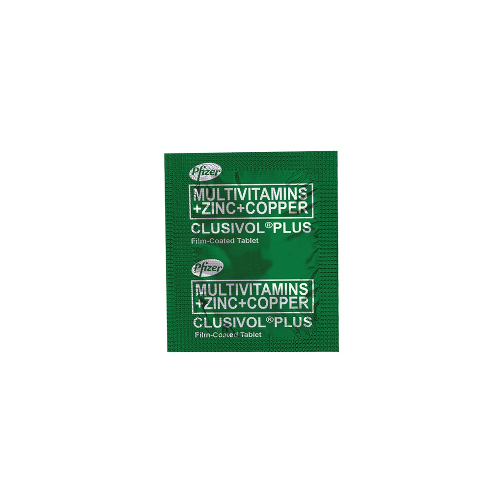 Multivitamins + Zinc + Copper (Clusivol Plus) 100 Tablets presyo ₱1,421