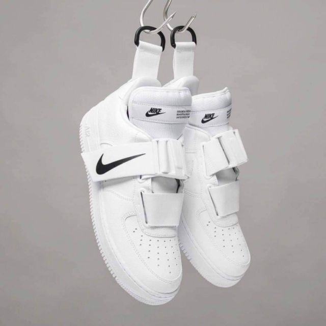 nike air force 1 utility buckle white