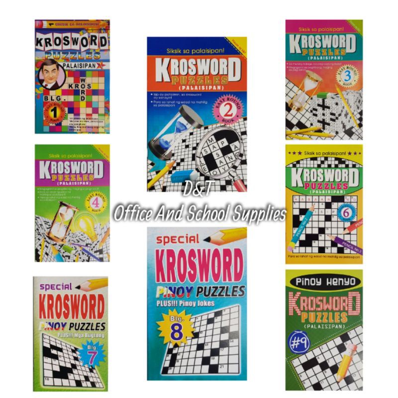 Crossword Puzzle (Tagalog) (110) Shopee Philippines
