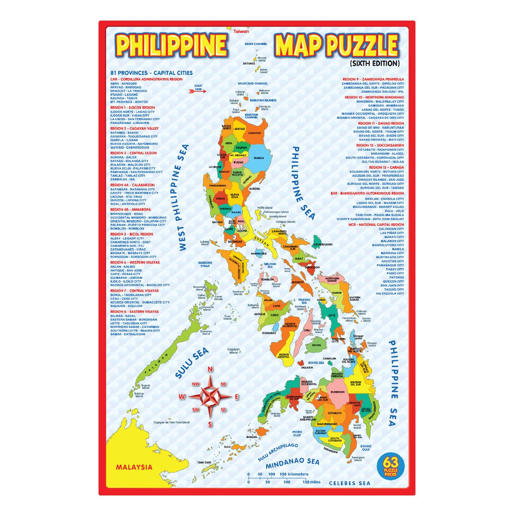 JOYTOY Philippine Map Puzzle Shopee Philippines