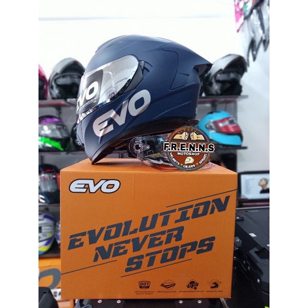 Evo Gt Pro Matte Blue Full Face Dualvisor Shopee Philippines