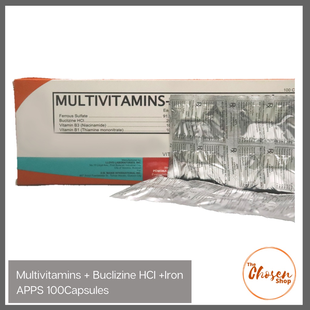 Multivitamins + Buclizine HCI + Iron APPS #2