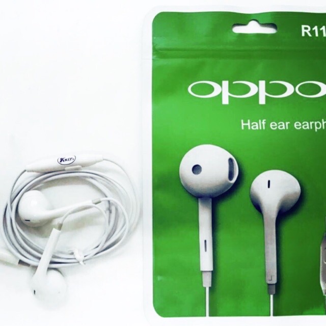 OPPO half ear earphones universal headset headphone with mic Shopee