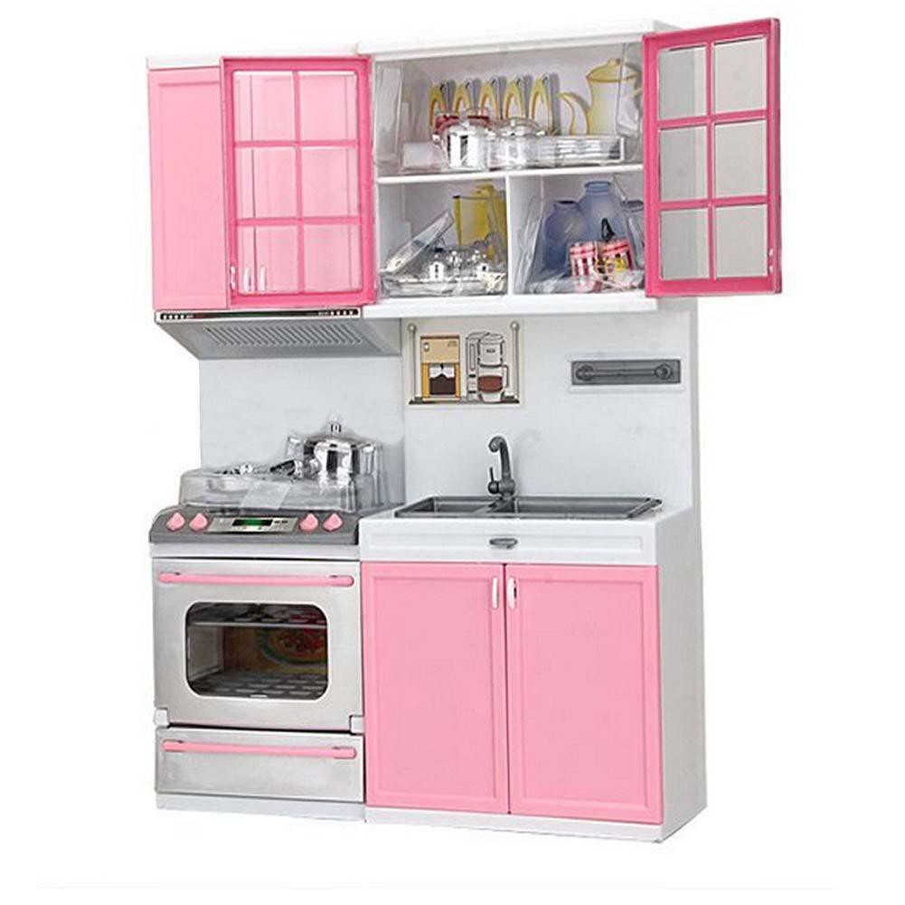 pink kids kitchen set