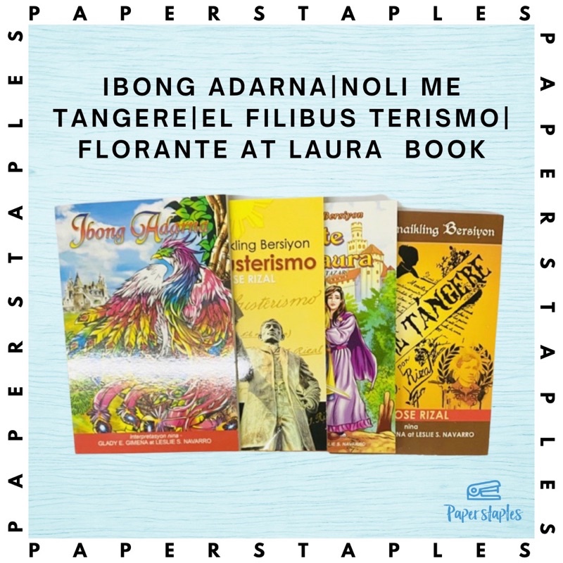 Educational Books Florante At Laura Ibong Adarna Noli Me Tangere