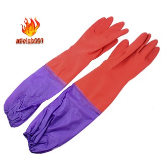 full length rubber gloves